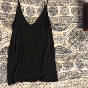 long dark grey soft urban outfitters tank